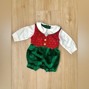 Vintage Infant Christmas Jumpsuit